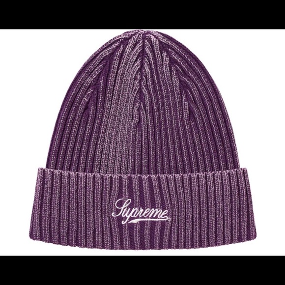 Supreme Accessories - Supreme Bleached Rib Beanie Purple